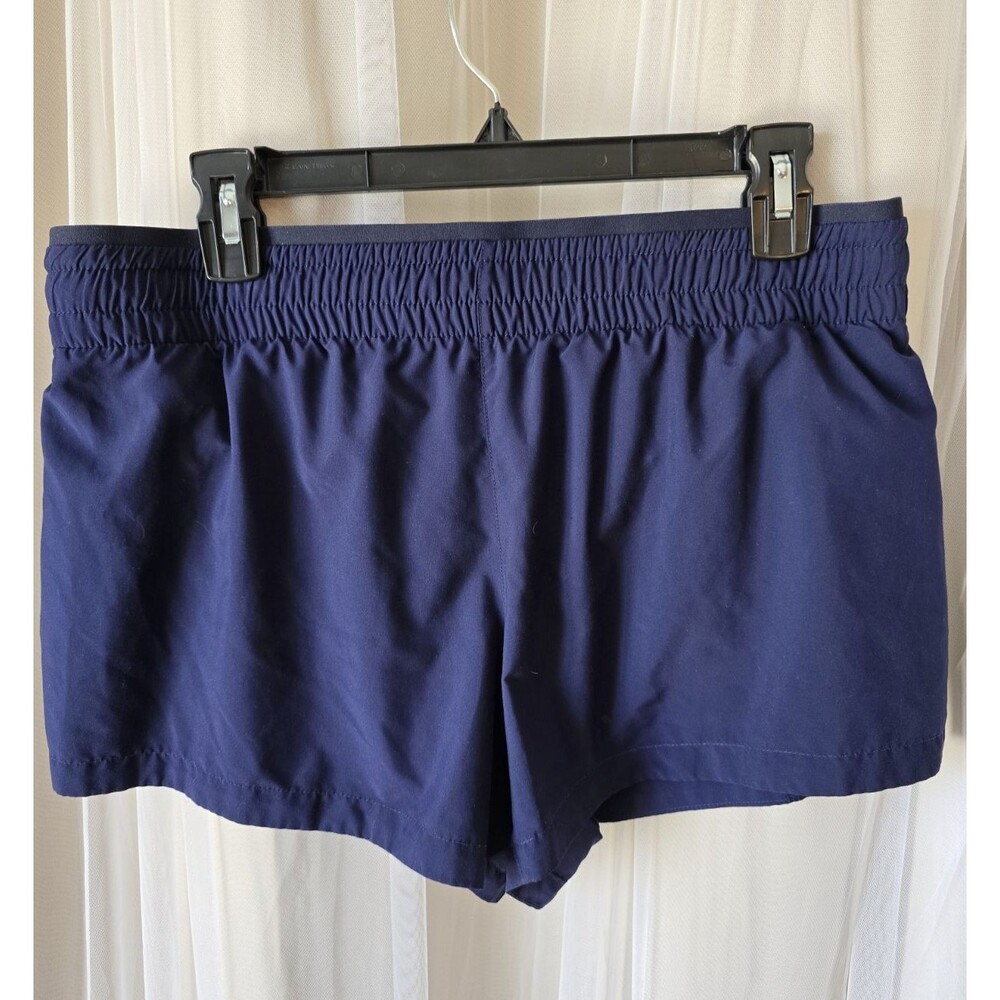 Fabletics Women's Hali Run Shorts Navy Blue Pocket Stretch Lined - sz L